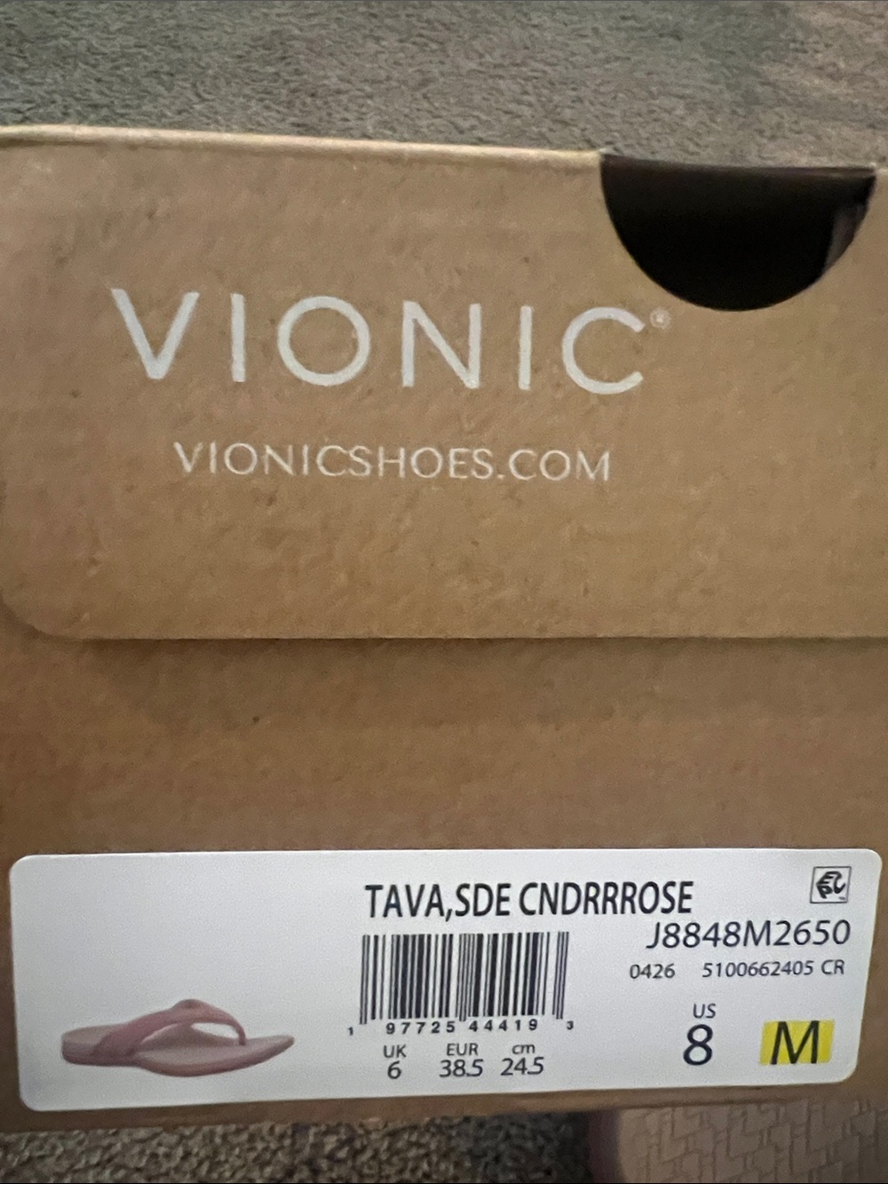 Vionic Women's Tava Leather Thong Sandal - Picture 7 of 7